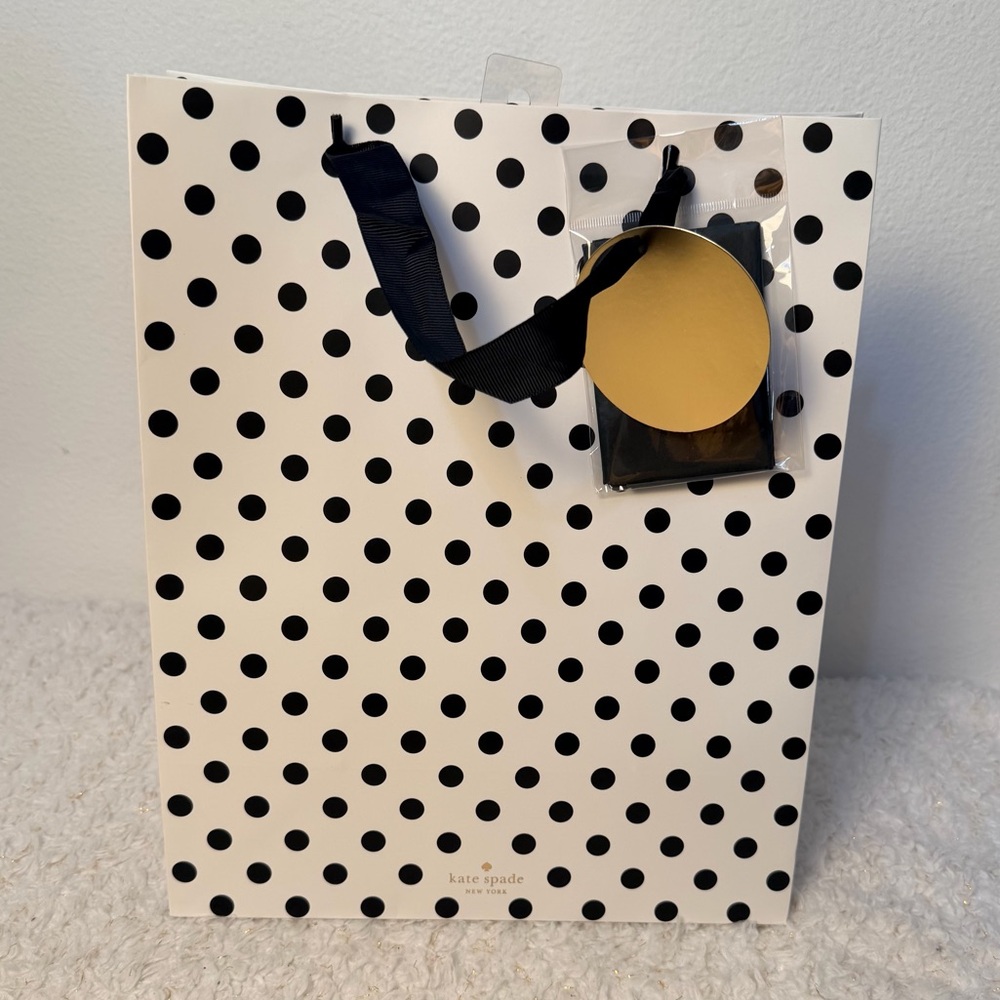 Kate Spade Black and White Polka Dot Bag
